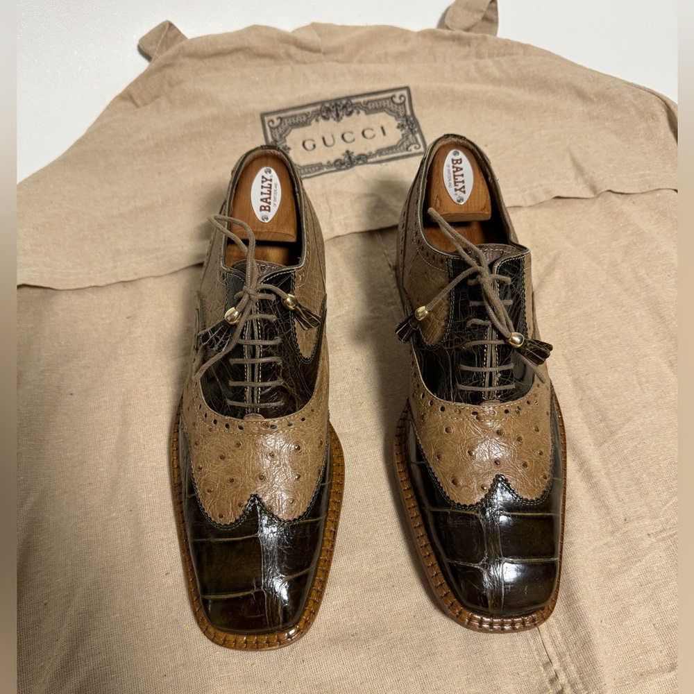 DAVID EDEN Vintage crocodile &ostrich